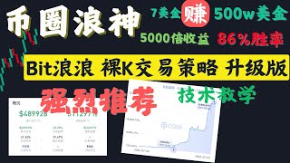 五浪调整后的Bit浪浪绝版课程：情绪分析与5000倍收益实战详解 (7美元到500万美元)