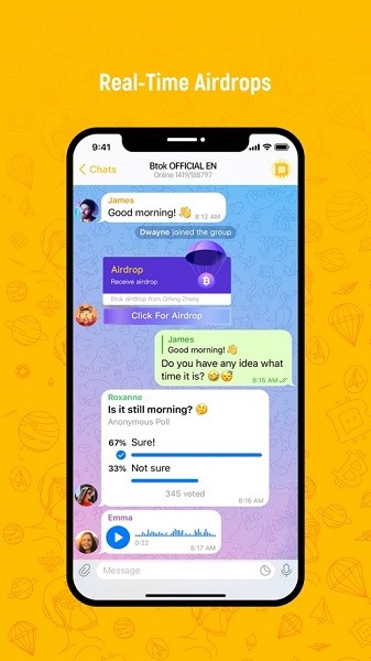 btok电报下载 Btok电报APP中文版 v6.3.7 官方最新安卓版官方下载