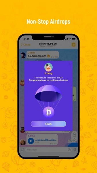 btok电报下载 Btok电报APP中文版 v6.3.7 官方最新安卓版官方下载