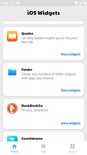 iOS Widgets安卓下载最新版本