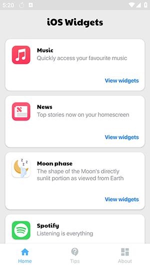 iOS Widgets安卓下载最新版本