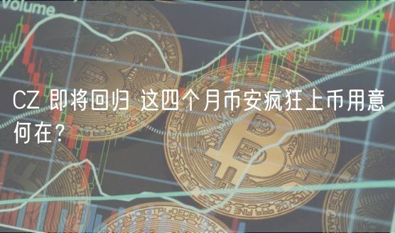CZ 即将回归 这四个月币安疯狂上币用意何在？