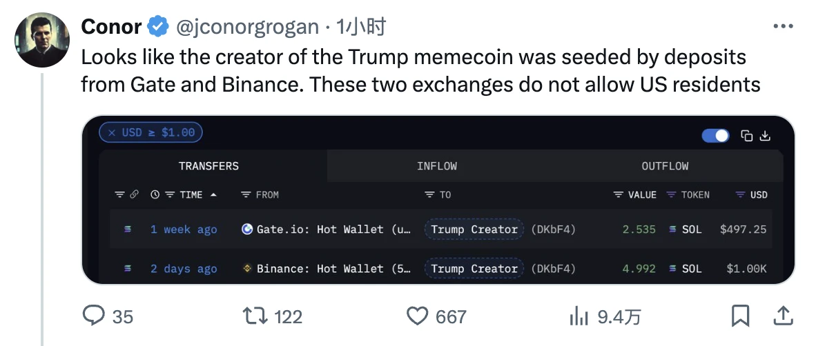 独家揭秘：特朗普疑似涉足加密领域，TRUMP Meme币飙升破百亿美元大关！
