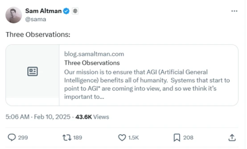 Sam Altman预言：AI Agent将引领世界经济新格局