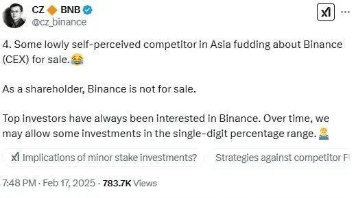 binance资产异动传闻四起，赵长鹏正面回击澄清