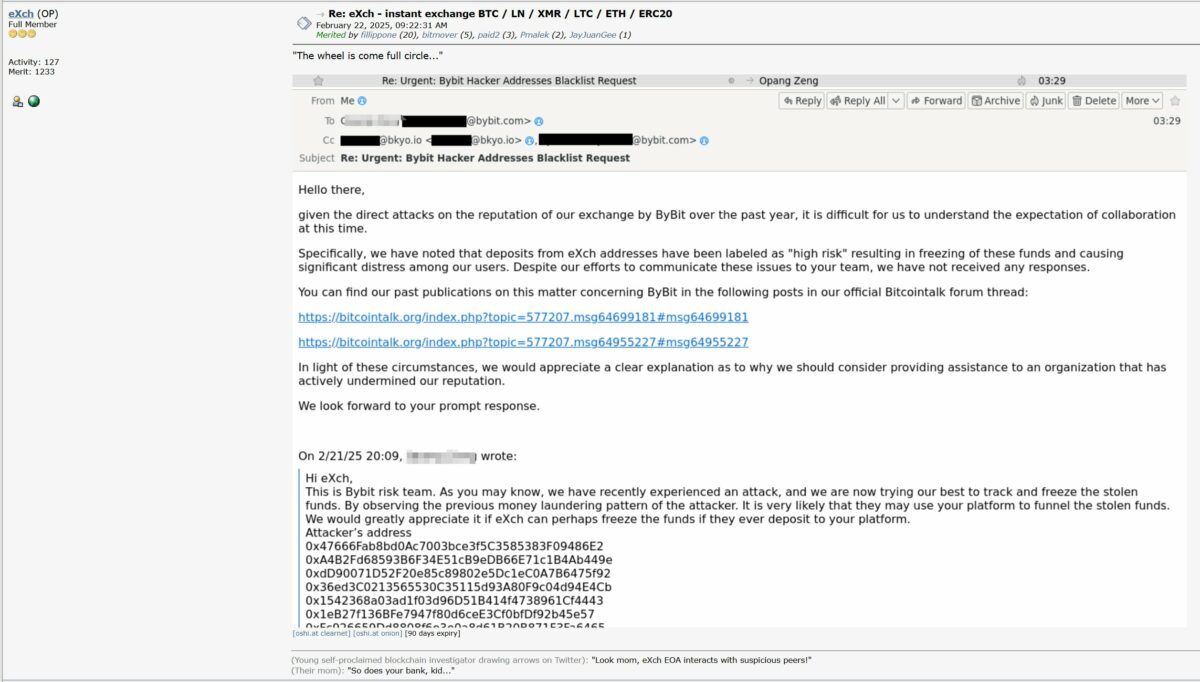 Bybit遭黑客攻击后追踪：某平台拒绝合作，Bybit紧急购入ETH应对危机